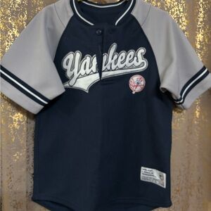 Youth Yankees Navy and Gray Jersey